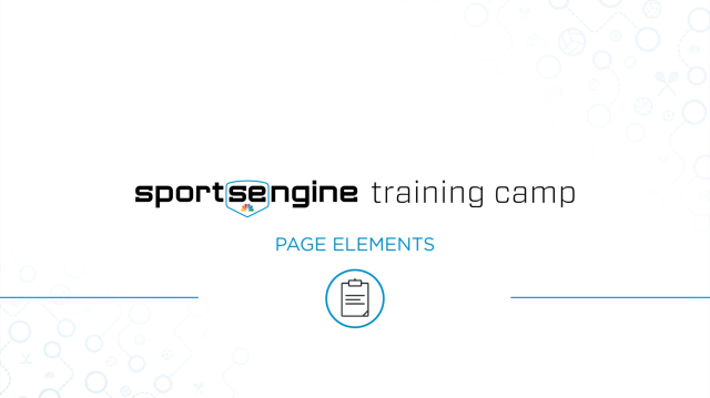 Page Elements